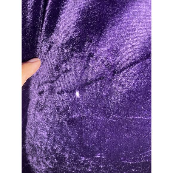 Vtg1970s Tom Bezuidenhout for Bard & Co Purple Velvet Maxi Dress Small ILGWU USA - Picture 10 of 15